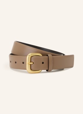 Reiss Ledergürtel beige