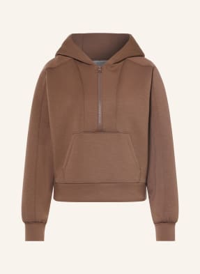 Reiss Mikina S Kapucí Lockie tmavě hnědá