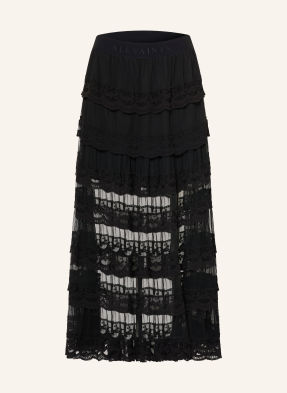 Allsaints Mesh-Rock Maggie Mit Spitze schwarz