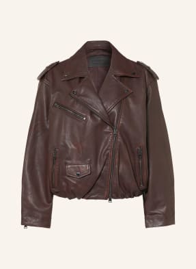 Allsaints Lederjacke Samina rot