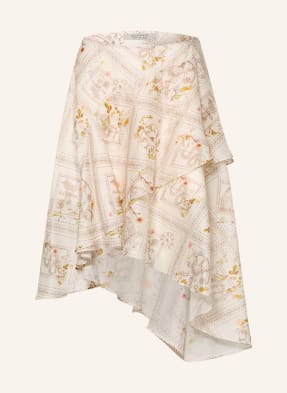 Allsaints Sukně Manoy S Volánky režná / hnědá / světle zelená