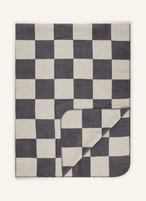 Pad Pléds Chess tmavě šedá / světle šedá