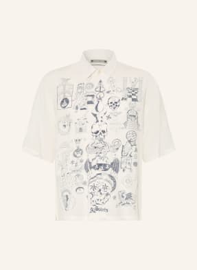 Allsaints Kurzarm-Hemd Ignis Oversized Fit beige
