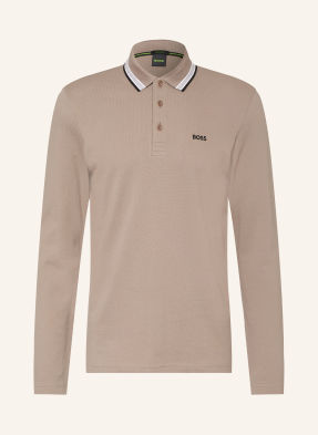 Boss Piqué-Poloshirt Plisy Regular Fit gruen