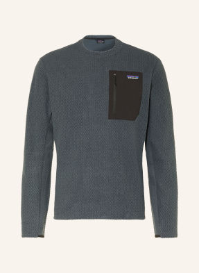 Patagonia Fleecová Mikina r1® Air tmavě modrá / černá