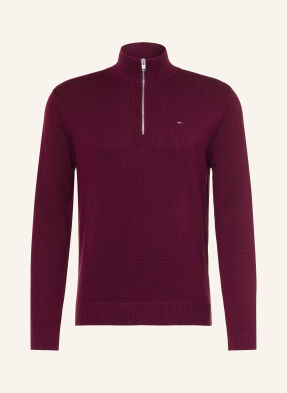 Tommy Jeans Troyer tmavě červená