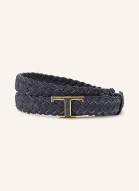Tod's Flechtgürtel Aus Leder blau