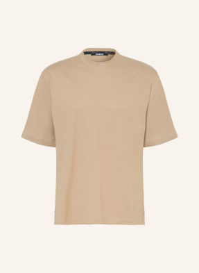 Jacquemus Tričko Le Tshirt Rond Carre béžová / černá