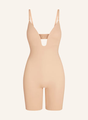 Spanx Tvarující Body Spanxshape™ Suit Your Fancy Plunge Low Back Mt Bs béžová