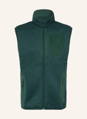 Arc'teryx Pletená Fleecová Vesta Covert tmavě zelená