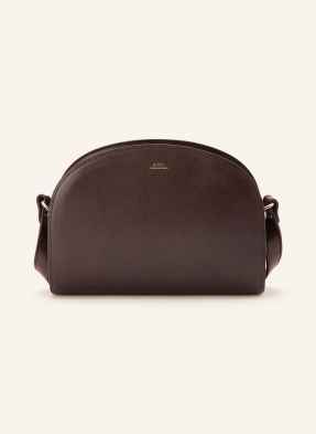 A.P.C. Schultertasche Demi Lune braun