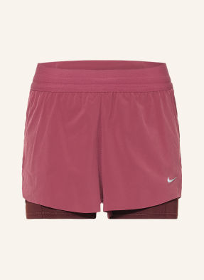 Nike 2-In-1-Laufshorts Swift rot