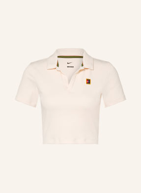 Nike Žerzejová Polokošile Court Heritage krémová