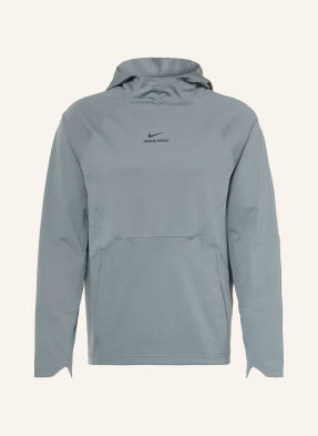 Nike Mikina S Kapucí Dri-Fit šedá