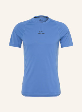 Nike Funkční Tričko Pro Training modrá / černá