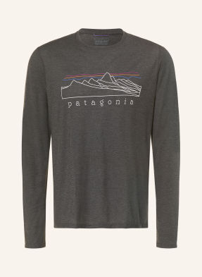 Patagonia Funkční Tričko Capilene® Cool Trail Stratapeaks tmavě šedá