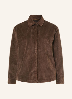 Jeanne Baret Overshirt Faroe Z Manšestru tmavě hnědá