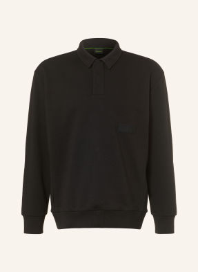 Boss Polokošile S Límečkem Placket černá