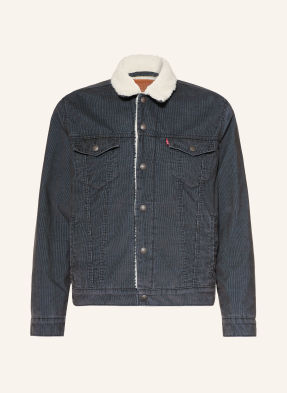 Levi's® Kordová Bunda tmavě šedá / krémová