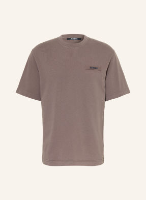 Jacquemus Tričko Le Tshirt Gros Grain černošedá