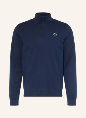 Lacoste Funkční Svetr Troyer S Kapucí tmavě modrá