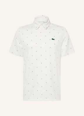 Lacoste Funkční Polokošile Regular Fit bílá / tmavě zelená