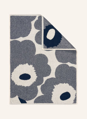 Marimekko Ručník Unikko tmavě modrá / režná