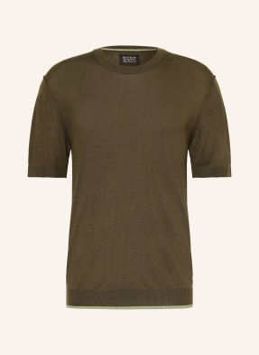 Scotch & Soda Úpletové Tričko tmavě zelená