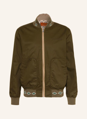 Scotch & Soda Obratný Bluzon tmavě zelená / velbloudí / režná