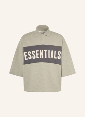 Essentials - Fear Of God Polokošile S Límečkem A 3/4 Rukávy šedá / tmavě šedá / bílá