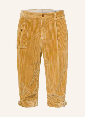 Luis Trenker Kordové Kalhoty Lustanislaus Se Zkrácenou Délkou Nohavic béžová