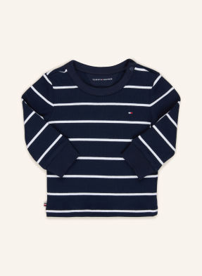 Tommy Hilfiger Tričko S Dlouhým Rukávem tmavě modrá / bílá