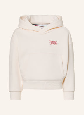 Tommy Hilfiger Mikina S Kapucí bílá / červená