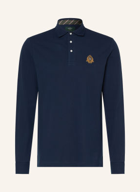 Hackett London Polokošile Z Piké Heritage Crest tmavě modrá