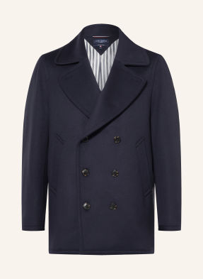 Tommy Hilfiger Vlněný Kabát tmavě modrá