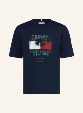 Tommy Hilfiger Tričko tmavě modrá / červená / bílá