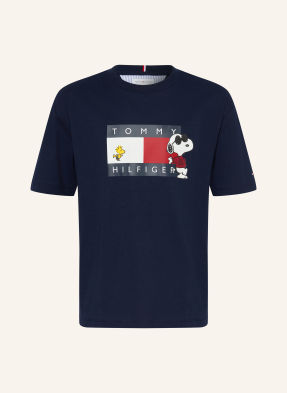 Tommy Hilfiger Tričko tmavě modrá / červená / bílá