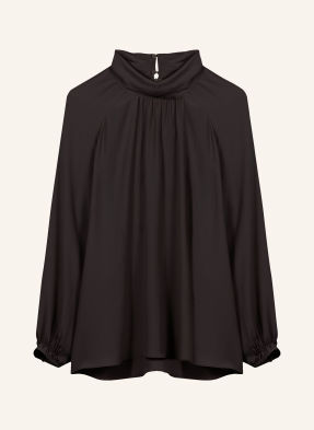 Luisa Cerano Blusenshirt Mit Seide braun