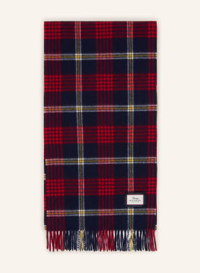 Tommy Hilfiger Šála tmavě modrá / tmavě červená / žlutá