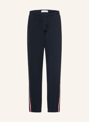 Tommy Hilfiger Pohodlné Domácí Tepláky tmavě modrá / červená / bílá