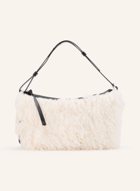 Marc Jacobs Kabelka Přes Rameno The Scene Large Z Umělé Kožešiny bílá / černá
