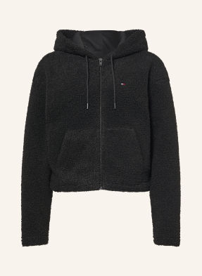 Tommy Jeans Bunda Z Plyšové Kožešiny černá