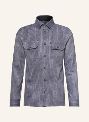 Desoto Overshirt tmavě šedá / bílá
