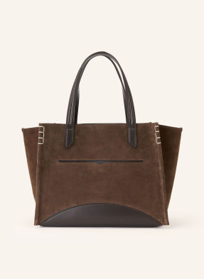 Jw Anderson Shopper Loafer Cabas tmavě hnědá