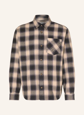 Carhartt Wip Košile Dayne Comfort Fit tmavě hnědá / béžová