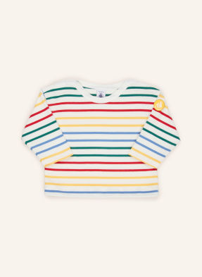 Petit Bateau Tričko S Dlouhým Rukávem bílá / červená / zelená