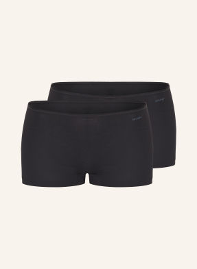 Skiny Balení 2 Ks Kalhotek Skiny Advantage Cotton Stretch černá