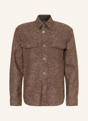 Maerz Muenchen Košile Slim Fit tmavě hnědá / světle hnědá