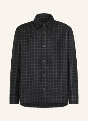 A.P.C. Flanelová Košile Bobby Comfort Fit černá / tmavě šedá