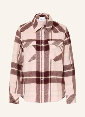 Kujten Overshirt Lumber Z Kašmíru růžová / béžová / tmavě červená